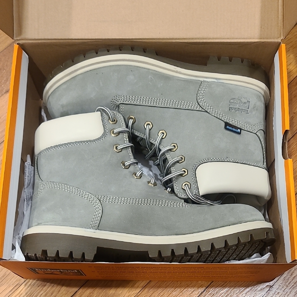 Timberland PRO Womens Sage Green and Cream Boots. - Picture 9 of 13